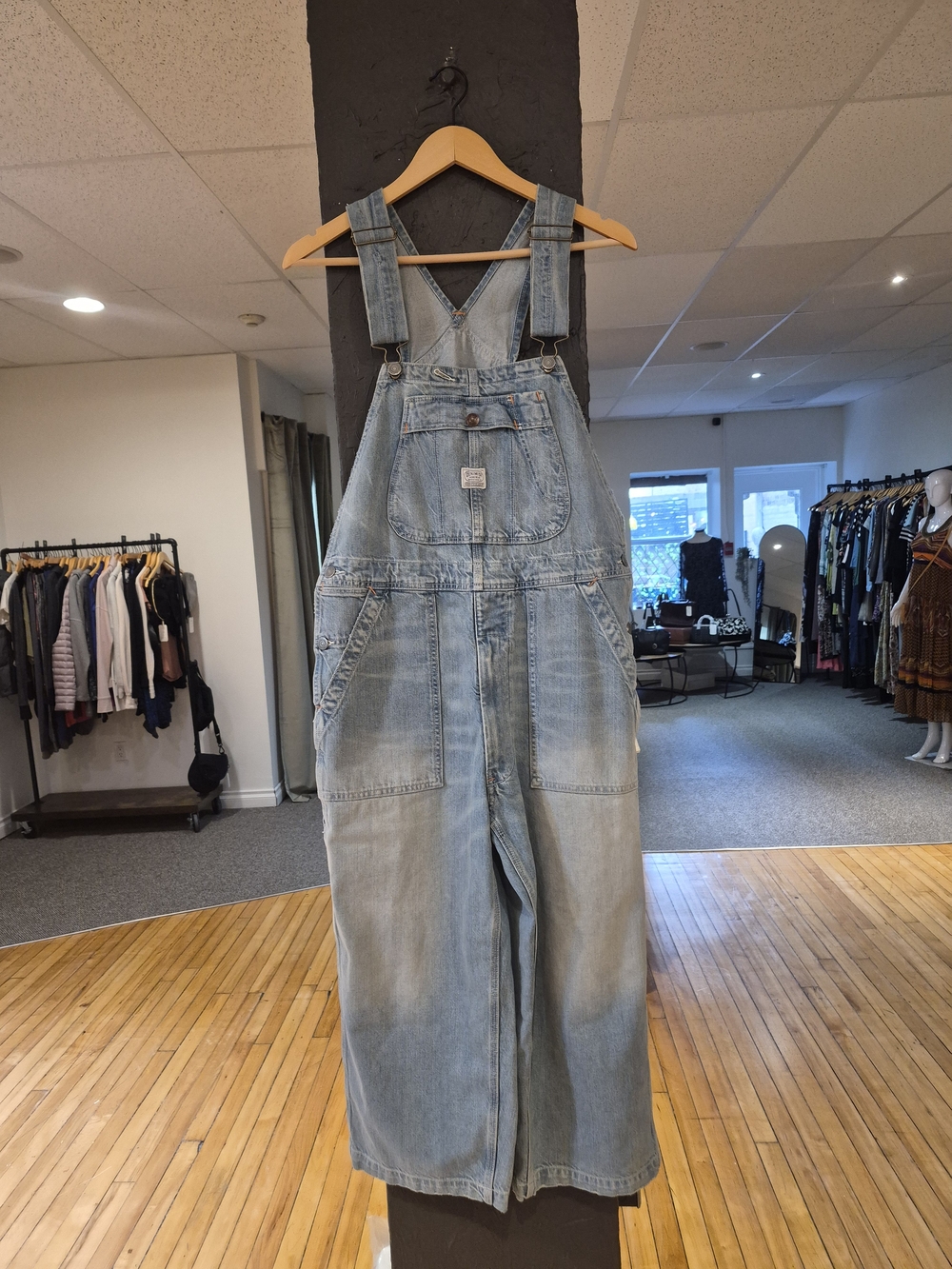 Denimist Light Blue Relaxed Fit Overalls